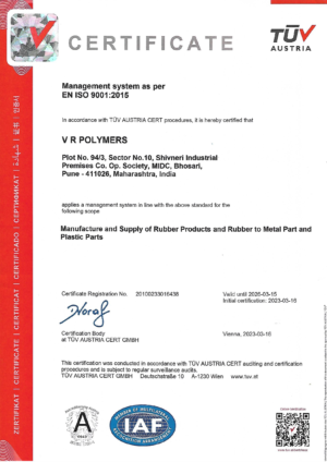 VRP ISO Certificate VRP ISO Certificate